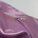 LOUIS VUITTON Monogram Vernis Reade MM Hand Bag Viole M91087 LV Auth hk2889-10