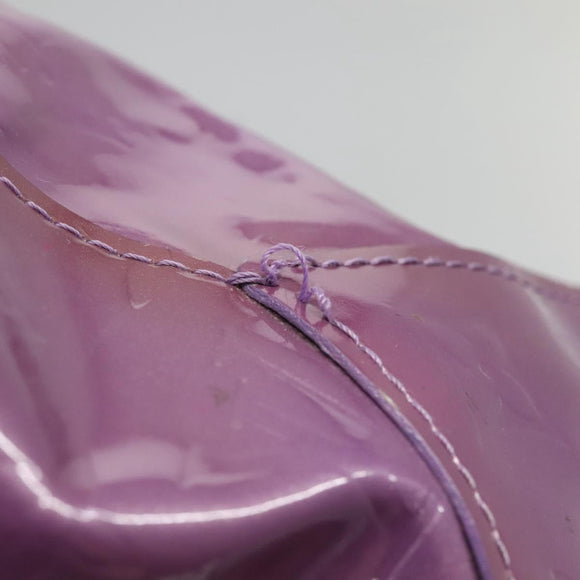 LOUIS VUITTON Monogram Vernis Reade MM Hand Bag Viole M91087 LV Auth hk2889