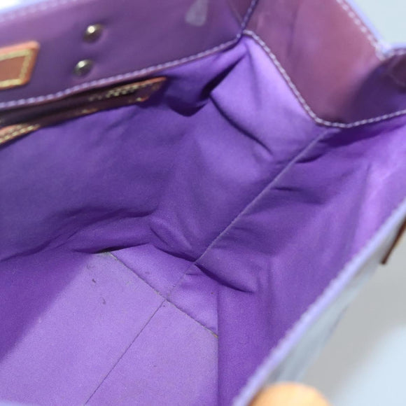 LOUIS VUITTON Monogram Vernis Reade MM Hand Bag Viole M91087 LV Auth hk2889