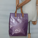 LOUIS VUITTON Monogram Vernis Reade MM Hand Bag Viole M91087 LV Auth hk2889-22