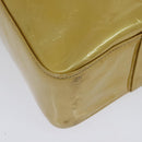 LOUIS VUITTON Monogram Vernis Columbus Tote Bag Beige M91023 LV Auth hk2890-16