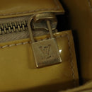 LOUIS VUITTON Monogram Vernis Columbus Tote Bag Beige M91023 LV Auth hk2890-9