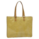 LOUIS VUITTON Monogram Vernis Columbus Tote Bag Beige M91023 LV Auth hk2890-13