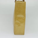 LOUIS VUITTON Monogram Vernis Columbus Tote Bag Beige M91023 LV Auth hk2890-3