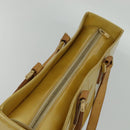 LOUIS VUITTON Monogram Vernis Columbus Tote Bag Beige M91023 LV Auth hk2890-6