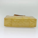 LOUIS VUITTON Monogram Vernis Columbus Tote Bag Beige M91023 LV Auth hk2890-5