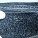 LOUIS VUITTON Monogram Empreinte Zippy Wallet Wallet Black M61864 LV Auth hk2892-10