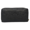 LOUIS VUITTON Monogram Empreinte Zippy Wallet Wallet Black M61864 LV Auth hk2892-2