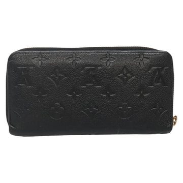 LOUIS VUITTON Monogram Empreinte Zippy Wallet Wallet Black M61864 LV Auth hk2892 - 0