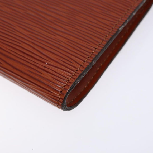 LOUIS VUITTON Epi Pochette Accessoires Accessoiretas Bruin M52953 Auth hk2893
