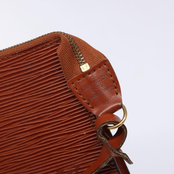 LOUIS VUITTON Epi Pochette Accessoires Accessoiretas Bruin M52953 Auth hk2893