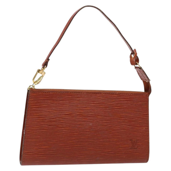 LOUIS VUITTON Epi Pochette Accessoires Accessoiretas Bruin M52953 Auth hk2893