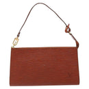 LOUIS VUITTON Epi Pochette Accessoires Accessory Pouch Brown M52953 Auth hk2893-13