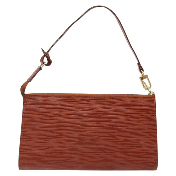 LOUIS VUITTON Epi Pochette Accessoires Accessoiretas Bruin M52953 Auth hk2893