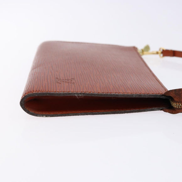LOUIS VUITTON Epi Pochette Accessoires Accessoiretas Bruin M52953 Auth hk2893