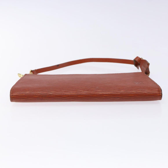 LOUIS VUITTON Epi Pochette Accessoires Accessoiretas Bruin M52953 Auth hk2893