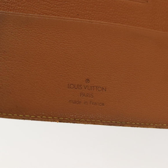 LOUIS VUITTON Nomad Agenda MM Day Planner Cover Brown R20473 LV Auth hk2895