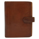 LOUIS VUITTON Nomad Agenda MM Day Planner Cover Brown R20473 LV Auth hk2895-13