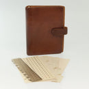 LOUIS VUITTON Nomad Agenda MM Day Planner Cover Brown R20473 LV Auth hk2895-12