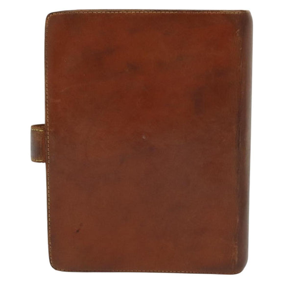 LOUIS VUITTON Nomad Agenda MM Day Planner Cover Brown R20473 LV Auth hk2895
