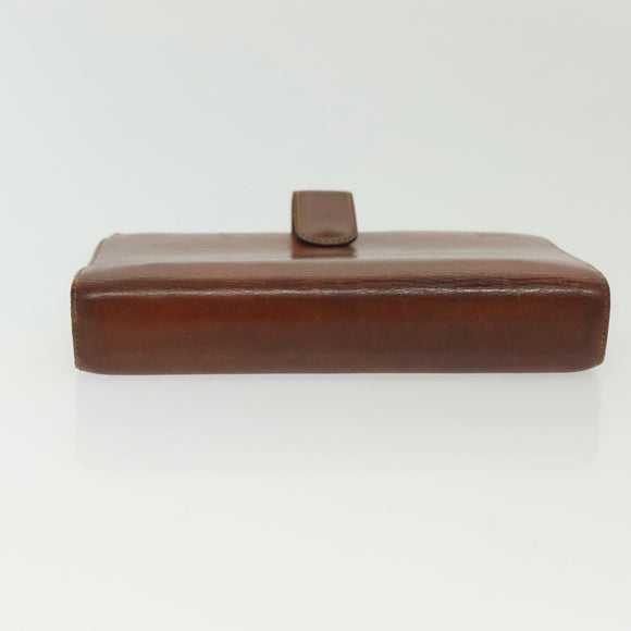 LOUIS VUITTON Nomad Agenda MM Day Planner Cover Brown R20473 LV Auth hk2895