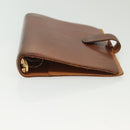 LOUIS VUITTON Nomad Agenda MM Day Planner Cover Brown R20473 LV Auth hk2895-6
