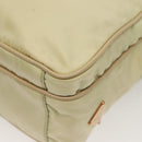 PRADA Shoulder Bag Nylon Beige Gold Auth hk2901-13