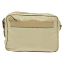 PRADA Shoulder Bag Nylon Beige Gold Auth hk2901-2