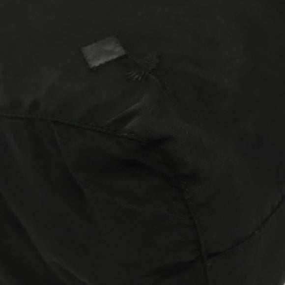 PRADA Hand Bag Nylon Black Silver Auth hk2902