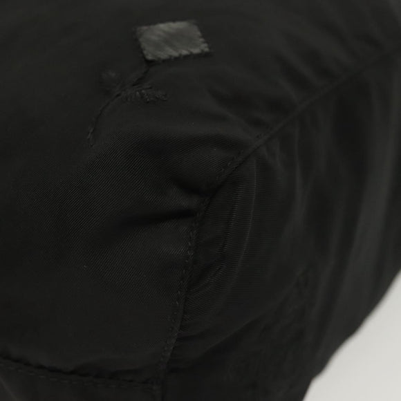 PRADA Hand Bag Nylon Black Silver Auth hk2902