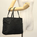 PRADA Hand Bag Nylon Black Silver Auth hk2902-26