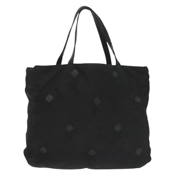 PRADA Hand Bag Nylon Black Silver Auth hk2902 - 0