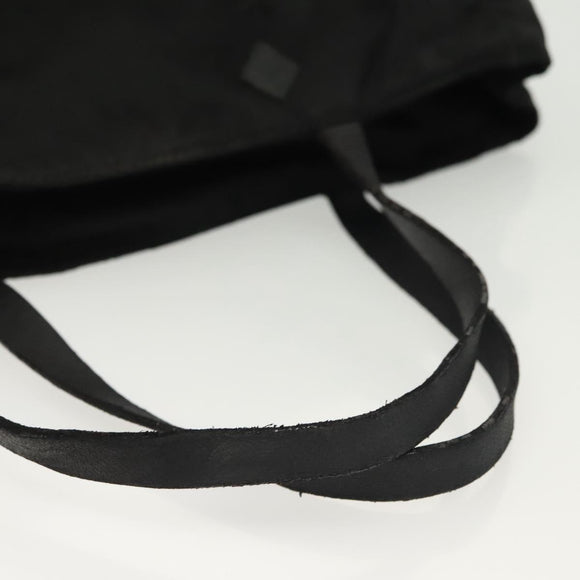PRADA Hand Bag Nylon Black Silver Auth hk2902