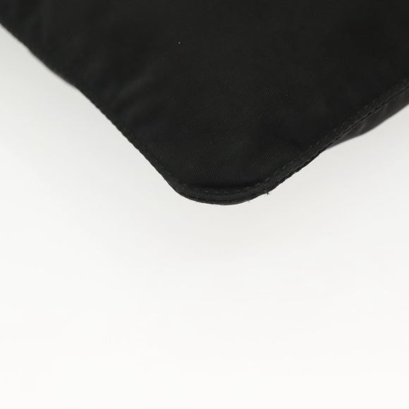 PRADA Shoulder Bag Nylon Black Silver Auth hk2903