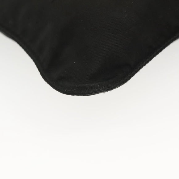 PRADA Shoulder Bag Nylon Black Silver Auth hk2903