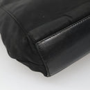 PRADA Tote Bag Nylon Black Silver Auth hk2904-8
