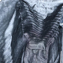 PRADA Tote Bag Nylon Black Silver Auth hk2904-21