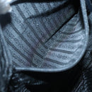 PRADA Tote Bag Nylon Black Silver Auth hk2904-22