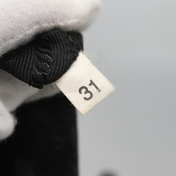 PRADA Tote Bag Nylon Black Silver Auth hk2904