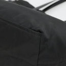 PRADA Tote Bag Nylon Black Silver Auth hk2905-10