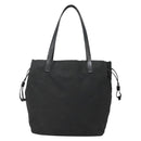 PRADA Tote Bag Nylon Black Silver Auth hk2905-3