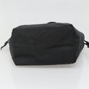 PRADA Tote Bag Nylon Black Silver Auth hk2905-9
