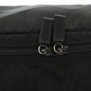 PRADA Travel Pouch Nylon Black Silver Auth hk2906-12