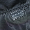 PRADA Travel Pouch Nylon Black Silver Auth hk2906-14