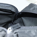 PRADA Travel Pouch Nylon Black Silver Auth hk2906-16