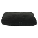 PRADA Travel Pouch Nylon Black Silver Auth hk2906-3