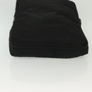 PRADA Travel Pouch Nylon Black Silver Auth hk2906-4