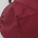 Salvatore Ferragamo Vala Tote Bag Nylon Bordeaux Gold Auth hk2907-14