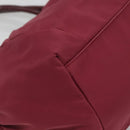 Salvatore Ferragamo Vala Tote Bag Nylon Bordeaux Gold Auth hk2907-16