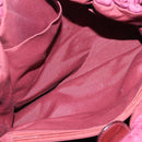 Salvatore Ferragamo Vala Tote Bag Nylon Bordeaux Gold Auth hk2907-23